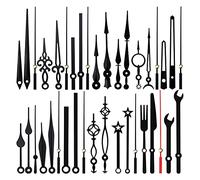 Zpoicaegn MéCanisme de Mouvement D'Horloge de 14 Styles, Aiguilles D'Horloge -Tac, Remplacement de PièCes de RéParation de Bricolage pour la RéParation D'Horloge