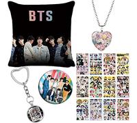 ZPPLD Kpop BTS Merchandise, coffret cadeau BTS, Kpop Merch, taie d'oreiller, collier BTS, autocollants BTS, porte-clés BTS, broche, merchandising BTS