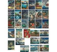 ZPPLD Lot de 30 Cartes Postales, Cartes Postales Anciennes, Decorative postcards, Carte postale du paysage, Cartes de paysages naturels