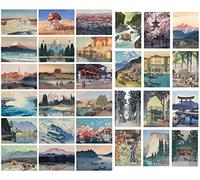 ZPPLD Lot de 30 Cartes Postales, Cartes Postales Anciennes, Decorative postcards, Carte postale du paysage, Carte postale de la montagne enneigée