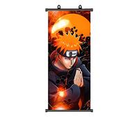 ZPPLD Naruto Poster enroulable, grand poster de manga Naruto Pain, tissu pour décoration murale 70 x 30 cm