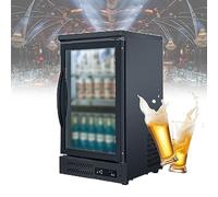 ZPRMMN Congélateur de Bar avec Fonction de désembuage 36in Bar Show Réfrigérateur Bureau Thé Hôtel Boisson Vitrine avec lumières LED Cave à vin (Color : Single Door, Size : 220V)
