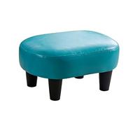 ZPRYZHD Tabouret Bas en Cuir Rembourré, Petit Tabouret, Petit Tabouret D'appoint pour Le Salon, la Chambre ou L'entrée(Blue)