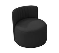 ZPRYZHD Tabouret Bas Multifonctionnel, Pouf avec Dossier, Petite Chaise D'appoint, Excellente Capacité de Charge, Idéal pour Le Salon, la Chambre à Coucher ou Le Bureau(Black,Small)