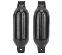 ZPurifylline 2 pièces Bateau s 5.5X20 Pouces, Pare-Chocs de Bateau Gonflable avec Yeux Jumeaux, ine s pour Yachts Bateaux de pêche quais, Noir ZE