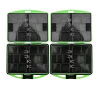 ZPurifylline 2 pièces boîte de Rangement de matériel de pêche en Caoutchouc ABS, étui de Crochet d'appât extérieur Portable, Support de leurre avec Conception Double Face, boîte d'accessoires