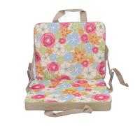 ZPurifylline Siège de Stade Pliant avec Support Dorsal, Coussin de Chaise de blanchisseur Portable, siège de Stade en Tissu Oxford pour Camping en Plein air, événements Sportifs, Concerts, (Fleur)