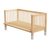 ZPVXRVQ Base en Bois Massif, Support À Lattes en Bois, Lit pour Enfant À Assemblage Simple avec Garde-Corps, pour Adultes, Enfants Et Adolescents(150x60cm)
