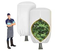 ZPVXRVQ Lot De 4 Housses Anti-Gel pour Plantes, avec Cordon De Serrage et Fermeture Éclair, Idéales pour Les Jardins, Terrasses, Serres, Potagers et Fleurs(60x80cm)