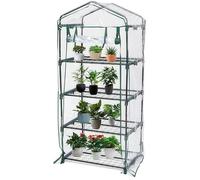 ZPVXRVQ Mini-Serre Portable pour Plantes et semis, châssis Froid 3/4, avec Couvercle en PVC Transparent et Porte zippée Enroulable.(Fourth Floor)