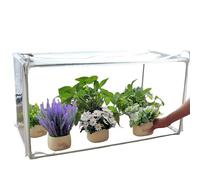 ZPVXRVQ Petite Serre multifonctionnelle, Couverture PE résistante aux UV, Mini Serre de Jardin, Balcon, arrière-Cour(62x42x42cm)