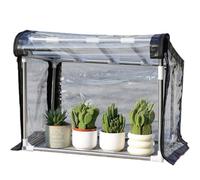 ZPVXRVQ Petites serres, Mini Serre en PVC, Tente de Jardinage Florale Portable Transparente pour Plantes d'intérieur et d'extérieur, Protection Contre Le Gel Froid(80x30x30-40cm)