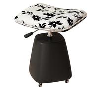 ZPVXRVQ Repose-Pieds Ergonomique Réglable sous Le Bureau, Tabouret De Maquillage Carré À Profil Bas avec roulettes, Adapté Aux Bureaux, Salons et Dressings(Style 2)