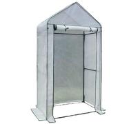 ZPVXRVQ Serres portatives pour Plantes d'extérieur, avec Couvercle en PE Durable, Porte zippée pour légumes, Fleurs, Fruits, Herbes, 100x60x190cm