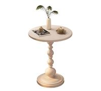 ZPVXRVQ Table D'appoint en Métal, Table De Chevet Ronde Vintage, Petite Table Décorative sur Pied, Idéale À Côté du Lit, du Canapé ou sur La Terrasse.(Weiß)