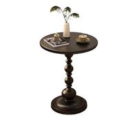 ZPVXRVQ Table D'appoint en Métal, Table De Chevet Ronde Vintage, Petite Table Décorative sur Pied, Idéale À Côté du Lit, du Canapé ou sur La Terrasse.(Schwarz)