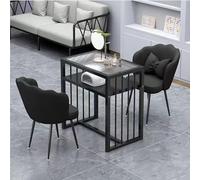 ZPVXRVQ Table de Clouage À 2 Niveaux de Rangement, pour Une ou Deux Personnes, avec Plateau en Verre, Cadre en Acier Noir Dépoli Design Semi-Transparent pour Salon de Beauté Et Spa(100x40x78cm)