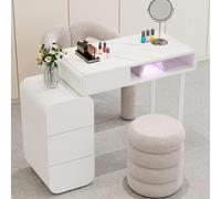 ZPVXRVQ Table de Manucure Professionnelle Table de Manucure Moderne avec 4 Tiroirs, pour Les Salons de Beauté Et Les Stations Thermales À Domicile(Style 2)