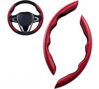 ZPXFC Couvre Volant Voiture pour Hyundai kona Lafesta Matrix New Santafe, Volant Voiture Protecteur Antidérapant Résistant Voiture Tuning Interieur Accessoire,Red