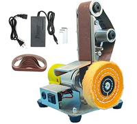ZPYXBH Mini Ponceuse À Bande Électrique, Multifonction Ponceuse À Bande, 7 Niveaux Polisseuse Réglable, Ponceuse Bande DIY Avec 10Pcs Ceinture De Sable, Machine De Polissage Couteau Outil De Meulage