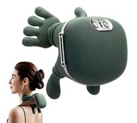 ZQBXHDZW Masseur De Cou Shiatsu sans Fil,Coussin Massage Portable Et Chauffant,pour Soulager La Douleur des Tissus Profonds éPaules,des Jambes Muscles,Cadeau pour Hommes Femmes(Color:Green)