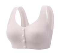 ZQBXHDZW Soutiens Gorge sans Fil pour Femmes,BrassièRes Femmes avec Maintien,Fil Doublure Confort Tous Les Jours Soutien-Gorge Et Double Maintien(L,Light Pink)