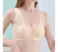 ZQBXHDZW Soutiens Gorge sans Fil pour Femmes,BrassièRes Femmes avec Maintien,Fil Doublure Confort Tous Les Jours Soutien-Gorge Et Double Maintien(5XL,Apricot)