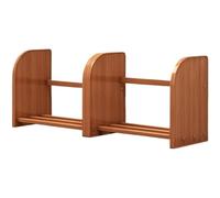 ZQDUFEA Bercées de Bureau Extensible Petite bibliothèque pour CDS/Magazine Affichage Office Tabletop Book Storage Rack