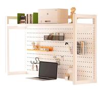 ZQDUFEA Bernis d'étagère de Bureau Petite bibliothèque pour Ordinateur Bureau Organisateur de Bureau à Haute capacité pour réserver/CD Supplies Office Display Rack