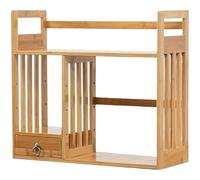 ZQDUFEA Bibelle de Bureau à 2 Niveaux Ouvrir Un Rack de Stockage empilable pour Les Fournitures de Bureau à Domicile de l'école Organisateur de fichiers de Bureau
