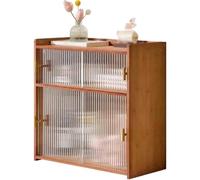 ZQDUFEA Bidangerie de Bureau à 2 Niveaux en Verre Coulissant étagère de Rangement de Porte coulissante pour la Maison d'organisateur de dortoir de Bureau