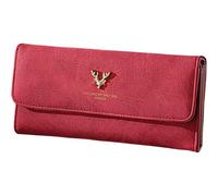 ZQDUFEA Long Portefeuille Couleur Unie Sac à Main Sac d'argent Porte - Cartes Grande capacité Minimaliste Porte - Monnaie Fashion Coin Pocket