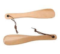 ZQDUFEA Multi-usages Corne à Chaussures en Bois Design incurvé lève-Chaussures Chausse-Pied Conception de Trou de Suspension cuillère à Chaussures Portable pour Une Utilisation en Voyage pour Bottes