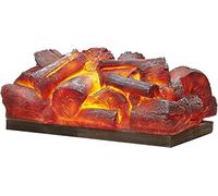ZQDUFEA Noyau de cheminée Moderne 13.8 Pouces, bûches de cheminée électrique, Insert de cheminée, Chauffage à bûches, Faux feu décoratif 8W