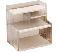 ZQDUFEA Organisateur de densité Organisateur de Bureau Organisateur de Stockage de Rack pour Les Fournitures de Bureau/Makeup Berktop Bookshelf