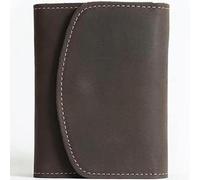 ZQDUFEA Porte-Cartes en Cuir de Portefeuille Courte Vintage avec Pochettes à Fermeture éclair pour Hommes Femmes Unisexes Poche 9 * 10,2 cm