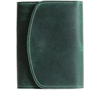 ZQDUFEA Porte-Cartes en Cuir de Portefeuille Courte Vintage avec Pochettes à Fermeture éclair pour Hommes Femmes Unisexes Poche 9 * 10,2 cm