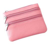 ZQDUFEA Portefeuille Compact et léger en Cuir avec Poche Avant, idéal pour Les Cartes-Cadeaux, Porte-Monnaie de Grande capacité, Rose