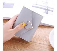 ZQDUFEA Portefeuille Court en Cuir synthétique avec Trois Compartiments pour Cartes et pièces de Monnaie, Style décontracté et Classique, pour Femme