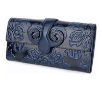 ZQDUFEA Portefeuille de Bouche de Vache Portable Unique Fleur de Fleur Porte-Cartes rétro Sac à Main Aiguille Multi-Cartes de la capacité de la Fente de Carte