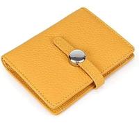 ZQDUFEA Portefeuille de Cartes de Bouche de Vache à Style Courte Double pièce Double Poche à Poche de Monnaie Classique décontractée pour Femmes