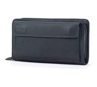 ZQDUFEA Portefeuille de Cartes pour Hommes à Fermeture éclair en Cuir Authentique pour Stocker des pièces de Changement de Carte de crédit Poche de Grande capacité Sac à Main