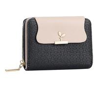 ZQDUFEA Portefeuille de Style Court Mode Sac à Main féminin Sac d'argent de Cartes Multiples Fentes Sac d'embrayage Cas Porte-Cartes de Couleur Solide