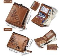 ZQDUFEA Portefeuille de Style Court Vintage Mince pièces de Poche Pocket Pocket Unisexe coincements Sacs de Monnaie de Petit Porte-Carte Sac à Pouces pour Hommes