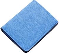 ZQDUFEA Portefeuille de Toile de Couleur Unie à sous Plusieurs cachets de Cartes Sac d'embrayage Support de Carte Masculine avec bourses à Style Zipper à la Mode