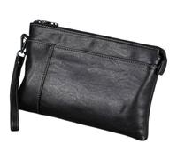 ZQDUFEA Portefeuille en Cuir Authentique Noir Embrayages téléphoniques Masculins de Grande capacité Holder Minimaliste Minimaliste Mink Pourses pour Hommes