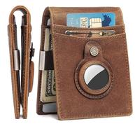 ZQDUFEA Portefeuille en Cuir Authentique RFID Blocking Cartersrs Minimaliste Design Pocket Pocket Pocket Bifold Pornets pour Hommes