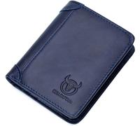 ZQDUFEA Portefeuille en Cuir pour Hommes RFID Blocking Carte Holder Cowhide Vinol Portefeuille Vintage de Grande capacité Portefeuille Pouche monétaire