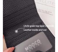 ZQDUFEA Portefeuille en Cuir Vintage de Grande capacité Support de Carte Portable Portable de Monnaie Simple Sac à Monnaie Courte de Style Poche pour Femmes