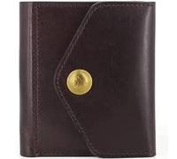 ZQDUFEA Portefeuille en Cuir Vintage Porte - Cartes Court Simple Poche de Monnaie Portable Grande capacité Porte - Monnaie pour Hommes et Femmes